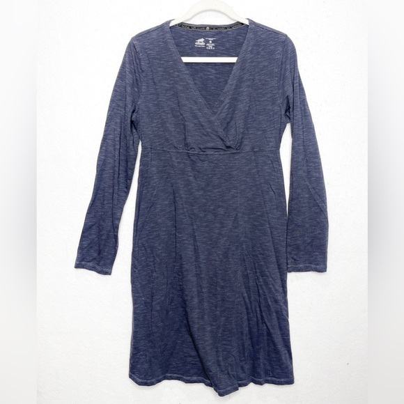 Horny Toad Dresses & Skirts - Horny Toad Heathered Dark Grey Faux Wrap Dress Size Large